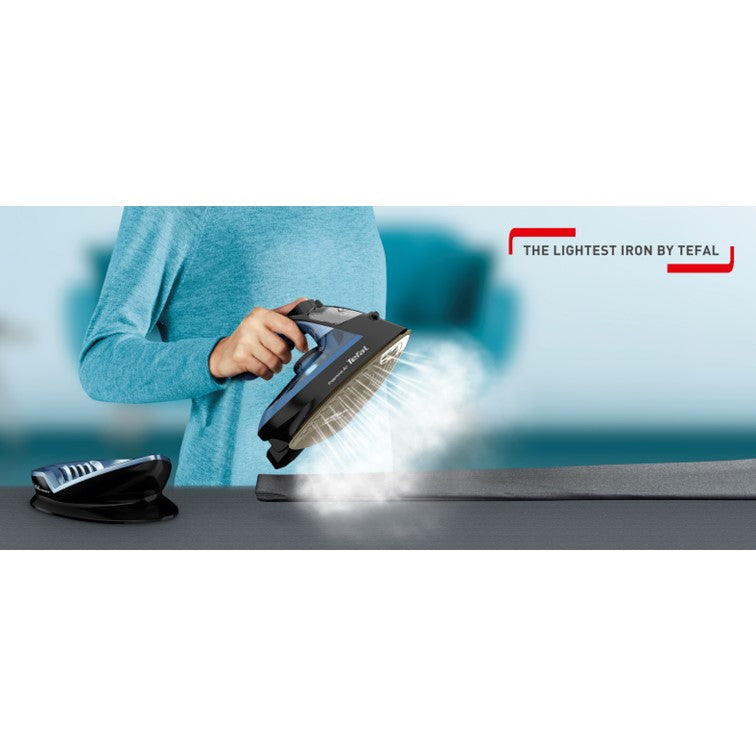 Tefal Freemove Air Cordless Steam Iron 2400W FV6551  190g Steam Boost, Cordless, Lightweight, Anti-Drip, Smart Technology, Ergonomic