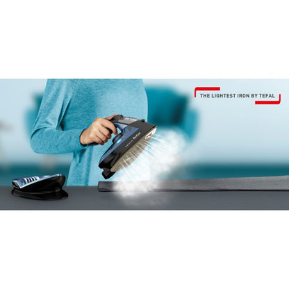 Tefal Freemove Air Cordless Steam Iron 2400W FV6551  190g Steam Boost, Cordless, Lightweight, Anti-Drip, Smart Technology, Ergonomic