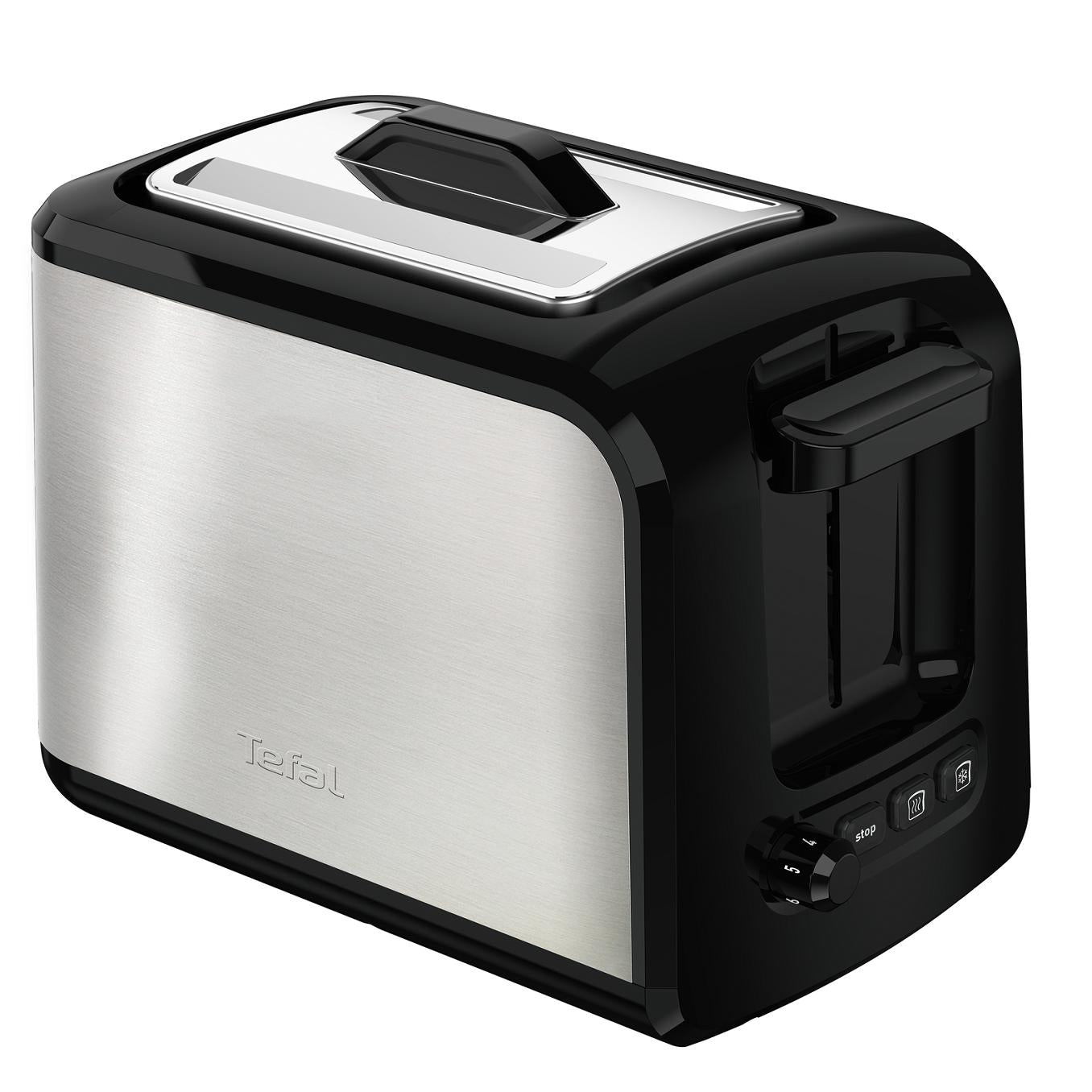 Tefal 2-Slots Stainless Steel Express Toaster with Lid 1.8kg TT410