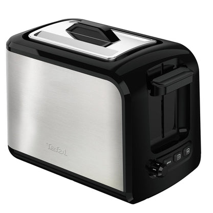 Tefal 2-Slots Stainless Steel Express Toaster with Lid 1.8kg TT410