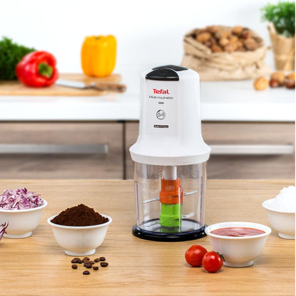 Tefal Multi Moulinette Chopper 5-in-1 0.5L 2 sharp blades + 2 serrated blades   MQ722
