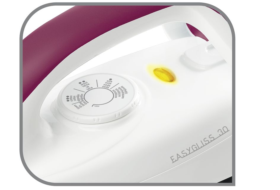 Tefal Durilium Technology Soleplate Easygliss Dry Iron 1.8m 1200W FS4030  Precise Temperature, XL Cord, Indicator Light, Fastest glide