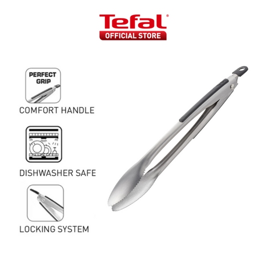 Tefal Comfort Stainless Steel Cooking Tongs 34cm?ÿK12916