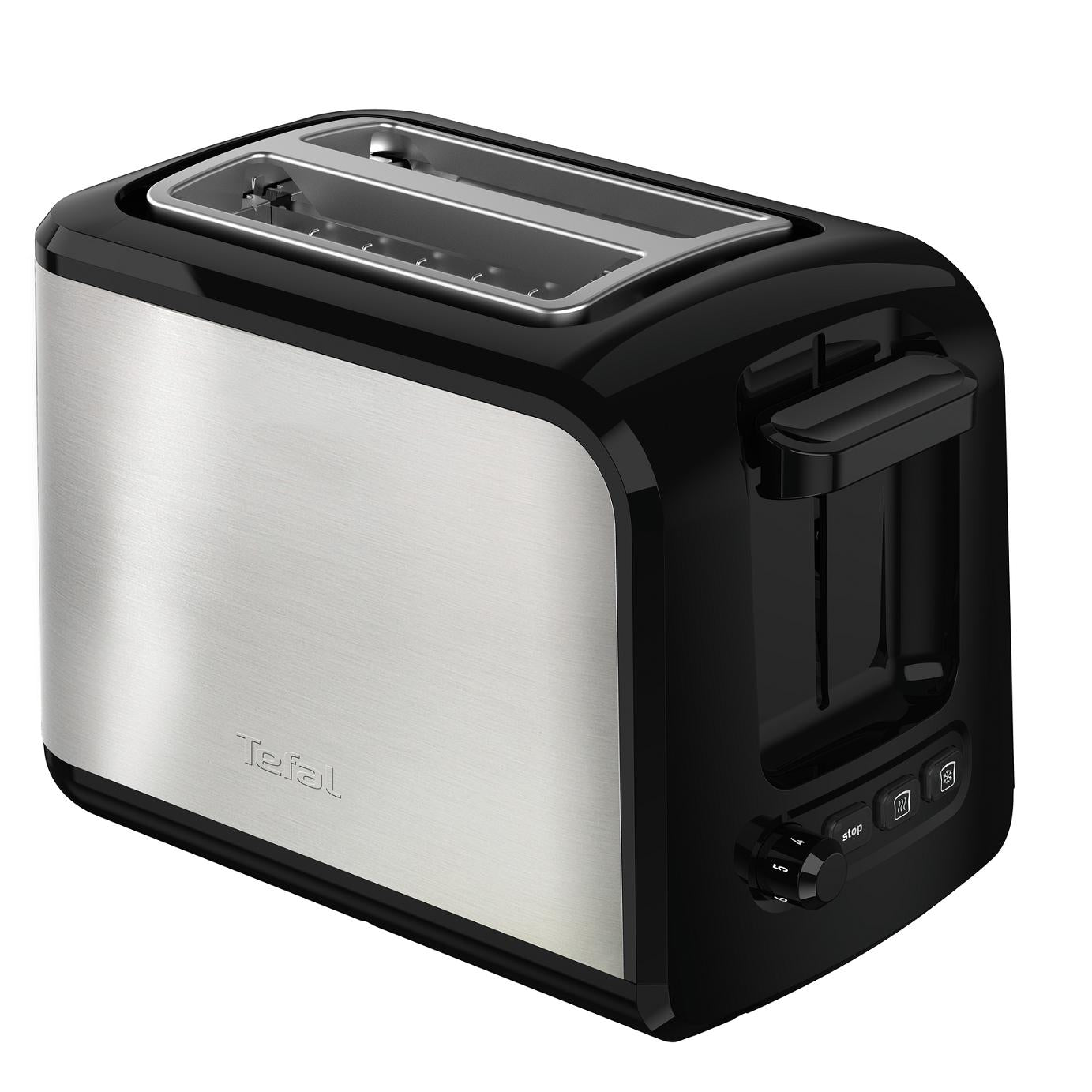 Tefal 2-Slots Stainless Steel Express Toaster with Lid 1.8kg TT410