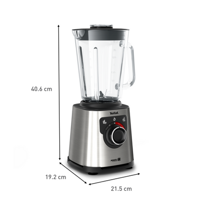 Tefal Perfect Mix+High Speed Blender BL871D, Powerful 1200W motor, 2L large capacity, Powelix technology, Thermal-shock resistant glass jar, Removable blade, 3 smart pre-set programs