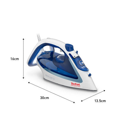 Tefal Durilium Airglide Technology Easygliss Steam Iron 270ml 2400W FV5715  190g Steam Boost, Easy Maintenance, Durable, Versatile, Fastest Glide