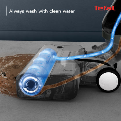 Tefal X-Clean 4/5 Wet & Dry Handstick Vacuum GF5035/GF5436 - 2-in-1 Vacuum & Wash, Edge Cleaning, Self-Cleaning, Smart Dirt Detection, LED Display