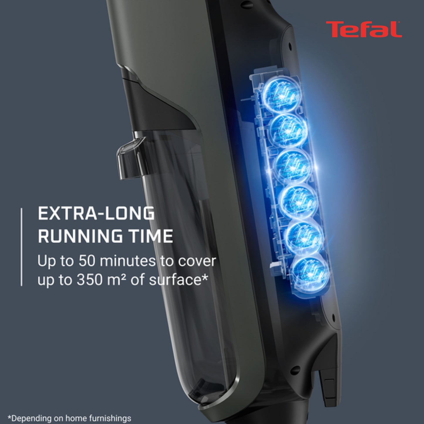 Tefal X-Clean 4/5 Wet & Dry Handstick Vacuum GF5035/GF5436 - 2-in-1 Vacuum & Wash, Edge Cleaning, Self-Cleaning, Smart Dirt Detection, LED Display