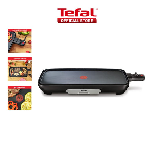 Tefal Plancha Compact Grill  CB5038 - Adjustable Temperature, Non-stick Pan, XL surface