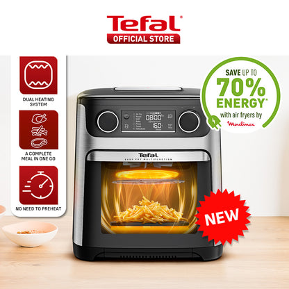 Tefal Easy Fry Healthy Air Fryer Oven & Grill w/7 Accessories 11L 9-in-1 FW5018  8 Programmes, 99% Less Fat, Rotisserie, Easy-to-Clean