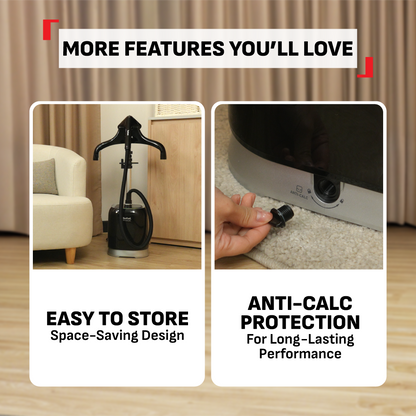 Tefal Pro Style Garment Steamer IT3480 – Perfect for all Fabrics, Sanitizing Function , Vertical System, Long-Lasting