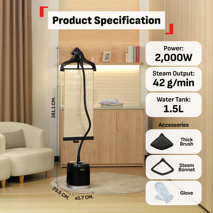 Tefal Pro Style Garment Steamer IT3480 – Perfect for all Fabrics, Sanitizing Function , Vertical System, Long-Lasting