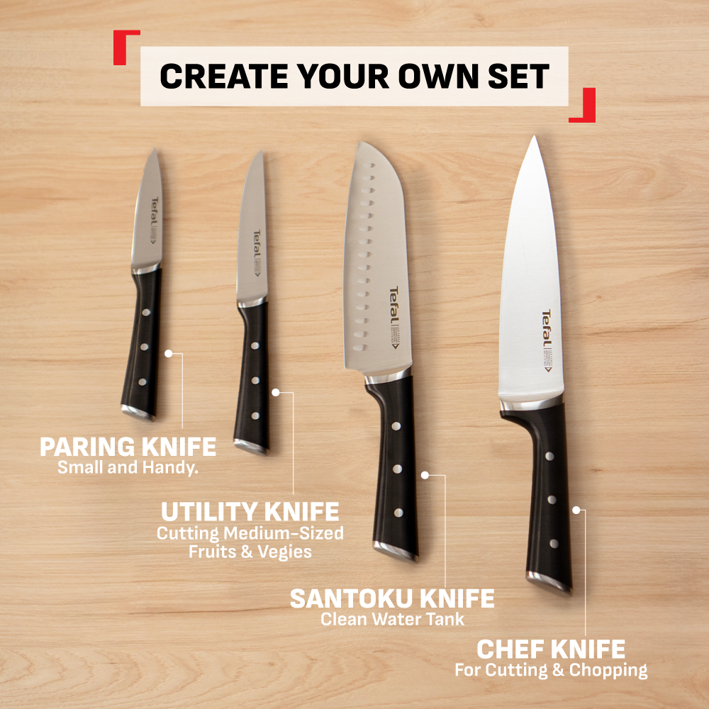 Tefal Ice Force Knives and Kitchen Scissors