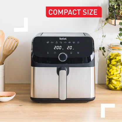 Tefal Easy Fry Mega Digital Air Fryer 7.5L EY855D  XL capacity, compact, 8 preset programmes, energy saving, dishwasher safe