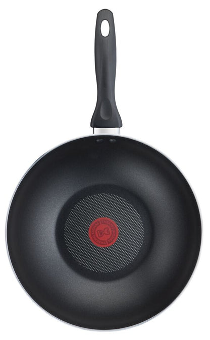 Tefal Clear Cook 5pc Set ( Frypan 20cm + Wok Pan 28cm + Stewpot 22cm + lid + Spatula ) B266S5