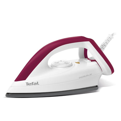 Tefal Durilium Technology Soleplate Easygliss Dry Iron 1.8m 1200W FS4030  Precise Temperature, XL Cord, Indicator Light, Fastest glide