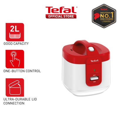 Tefal Everforce Mechanical Rice Cooker 2L RK3625  4-Layer, Ultra-Durable, Easy Storage, Lid-Heating Technology, 11 Cups