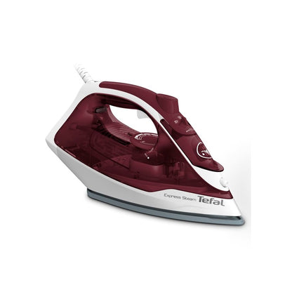 Tefal Express Steam Ceramic Soleplate Iron 270ml 2600W (Red) FV2869  Powerful, Anti-Drip, Enhanced Safety, Convenient, Easy-to-Use