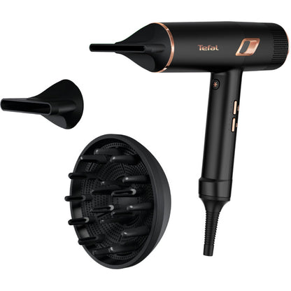 Tefal Maestria Hair Dryer ƒ?? 2000W Powerful, Lightweight, Ions Infused, Salon Grade, 3 Accessories Included HV9920