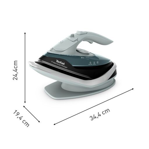 Tefal Freemove Power Cordless Steam Iron FV6672 ƒ?? Powerful 2600W, Lightweight, Smart Auto-Off, Anti-Drip, Anti-Scale
