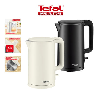 Tefal Thermo Protect 1.5L Kettle ƒ?? Safe to Touch, 1500W Fast Heating, Easy to Use, Auto-off, 360 Rotation KO140A/KO1408