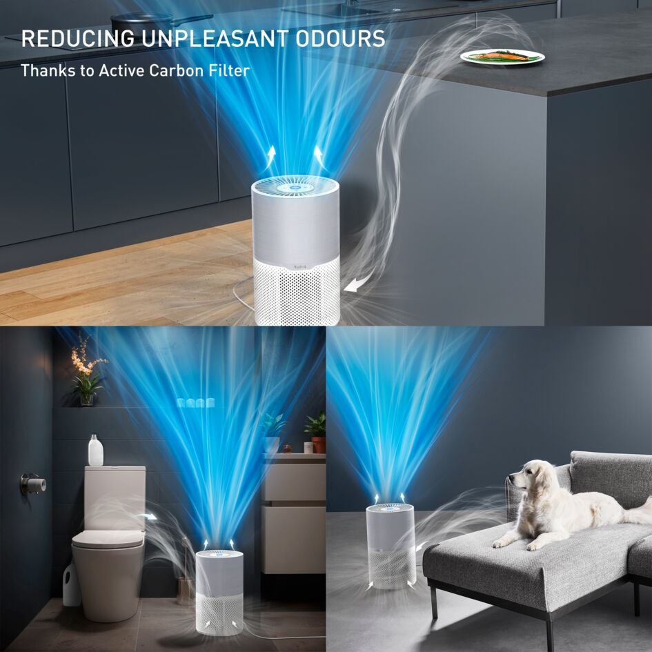 Tefal Pure Air Compact Air Purifier PT2220 ƒ?? Compact Lightweight,3 Automatic Mode, HEPA Allergy+ filtration
