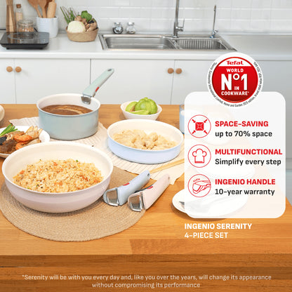 Tefal Ingenio Serenity 11pc Cookware Set