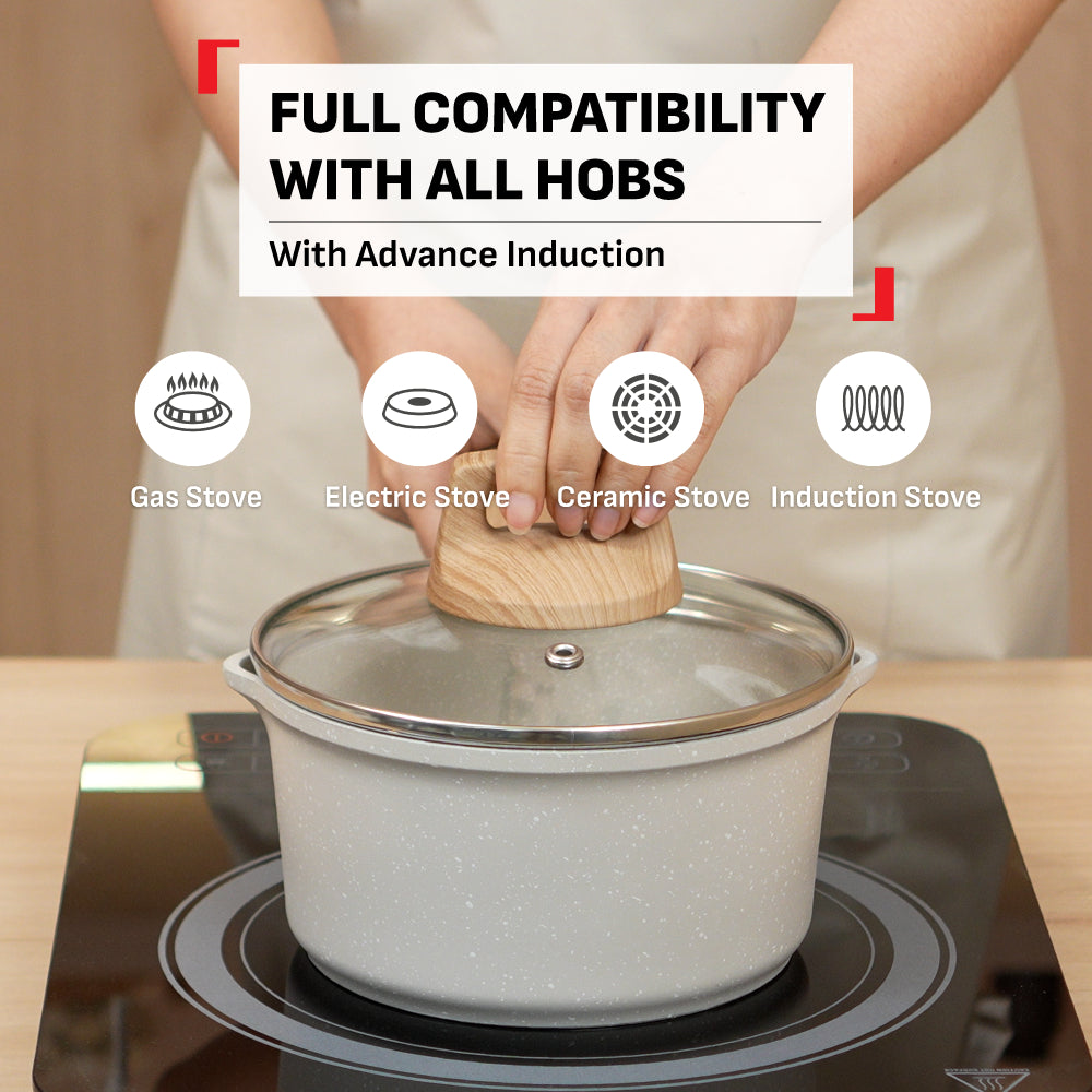Tefal Cristalia Plus Deep Fry Pan 26cm / Saucepan 16cm / Stew Pot